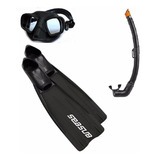 Kit Pesca Sub Mascara Sniper snorkel E Nadadeiras Velox