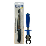 Kit Pescador Faca Filetar Alicate Pega Peixe