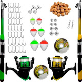 Kit Pescaria 2 Vara 1 70m 2 Molinete Acessórios Promoção