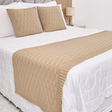 Kit Peseira Cama Queen 230x60cm Decoração Efeito 3d 2 Capa