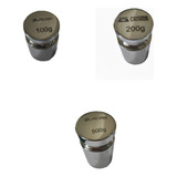 Kit Peso 500g  200g  100g Cromado Para Calibração De Balança