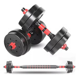 Kit Peso Halter 10kg Fitness Rosca Rapida Academia Treino
