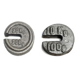 Kit Peso Para Balança Pendulo sacaria 2x100gr E 1x200gr 10e20kg Cor Cinza