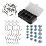 Kit Pesqueiro Organizadora Anzóis Chumbo Girador