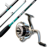 Kit Pesqueiro Vara 35lbs Missouri Molinete 3 Rolamentos