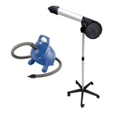 Kit Pet Shop Secador 5000 Black Soprador Rx Kyklon Azul