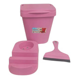 Kit Pia Cozinha Porta Detergente Bucha Lixeira rodo Colors