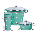 Kit Pia Cozinha Porta Detergente Sabão Em Alumínio Decorados
