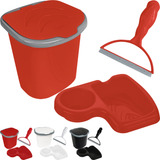 Kit Pia Lixeira Porta Detergente Bucha Rodinho Cozinha