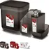 Kit Pia Porta Detergente Esponja Lixeira Escorredor Talheres Cor Fume