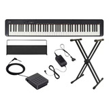 Kit Piano Digital Casio Cdp Com Pedal Suporte 1 Ano Garantia