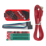 Kit Pickit 3 Gravador Pic Usb Programador Socket Zif Pickit3