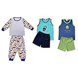 Kit Pijama Conforto Volta às Aulas Berçario 3 Pijamas Menino 100 Algodão Para Bebê 9 A12 Meses 2 Verão 1 Inverno 10 12 Meses 