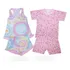 Kit Pijama Infantil Meia Manga Baby Doll Verão Menina 1 2 3