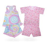 Kit Pijama Juvenil Menina Mm Baby Doll Verão 10 16
