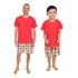 Kit Pijama Tal Pai Tal Filho Masculino Menino Família Verão