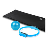 Kit Pilates Casa Colchonete Overball Anel Tonificador