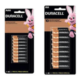 Kit Pilha Duracell Alcalina Cartela Aa