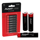 Kit Pilhas Alcalinas Aaa Pequena Com 08 Unidades 1 5v Avant