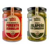Kit Pimentas Bullet Pepper Artesanal E Jalapeno Conserva