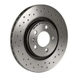 Kit Pinça Disco Dianteiro Grande 312mm Ventilado Perfurado Gol Santana Parati Passat Voyage Turbo Aspirado 1000cv