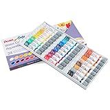 Kit Pinceis Pentel Aquarela Tubo 24 Cores Pentel Godê Sinoart