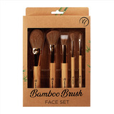 Kit Pincéis Rosto Klass Vough Bamboo Brush Face Set Bfs 02