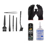 Kit Pincel Anti estático Limpa Contato Alcool Isopropilico