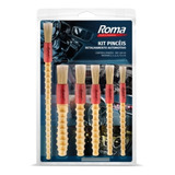Kit Pincel De Cerda Branca Roma 635 Detalhamento Automotivo