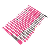 Kit Pincel Maquiagem Feminina 20 Peças Cabo Neon