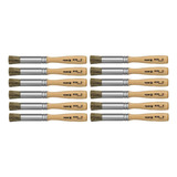 Kit Pincel Tigre Broxa Broxinha Redondo Ref 835 N 0 Com 12
