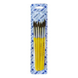 Kit Pincel Tigre Redondo 266 N 18 Pelo De Pônei C 12 Unid 
