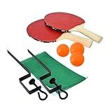 Kit Ping Pong 2 Raquetes 3 Bolinhas Rede Tenis De Mesa Suporte 9395 