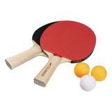 Kit Ping Pong Speedo 2 Raquetes 3 Bolas 40mm Tenis De Mesa