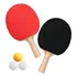 Kit Ping Pong Tênis De Mesa Com 2 Raquetes   3 Bolinhas