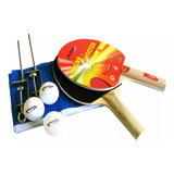 Kit Ping Pong Tenis Mesa Raquetes Bolas E Rede Klopf 5030