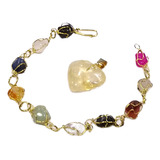 Kit Pingente Citrino Pulseira