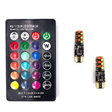 Kit Pingo T10 Rgb Led Colorido C Controle S Fio C Memoria