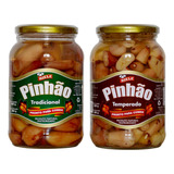 Kit Pinhão Em Conserva Cozido Tradicional Temperado 600g 2un