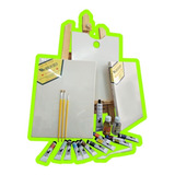 Kit Pintura 12tubos Tinta Óleo Telas Cavalete E Mais 