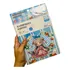 Kit Pintura Aquarela Com Pincel - Mini Bloco Desenhos Kawai
