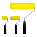 Kit Pintura Com 3 Peças Bandeja Rolo Com Cabo