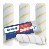 Kit Pintura De Parede 3 Rolo Tigre Anti Respingo Ref 1376