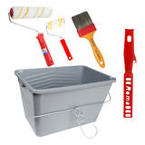 Kit Pintura De Parede Completo Caçamba Com Alça Anti Gotas