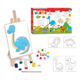 Kit Pintura Dinos Desenvolvimento Artistico Nig Brinquedos