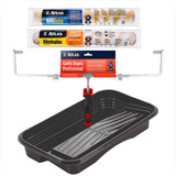 Kit Pintura Duplo Bandeja garfo Rolo Antigota rol Rendeplus