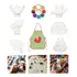 Kit Pintura Gesso 80pçs Guache Pincel Godê Avental Infantil