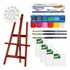 Kit Pintura Infantil - Cavalete + Tela + Guache + Pincel
