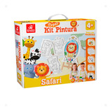 Kit Pintura Infantil C Cavalete Personagens Presente Tintas