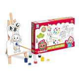 Kit Pintura Galinha Pintadinha Cavalete Tintas e Tela Infantil​ - Camilo's  Variedades